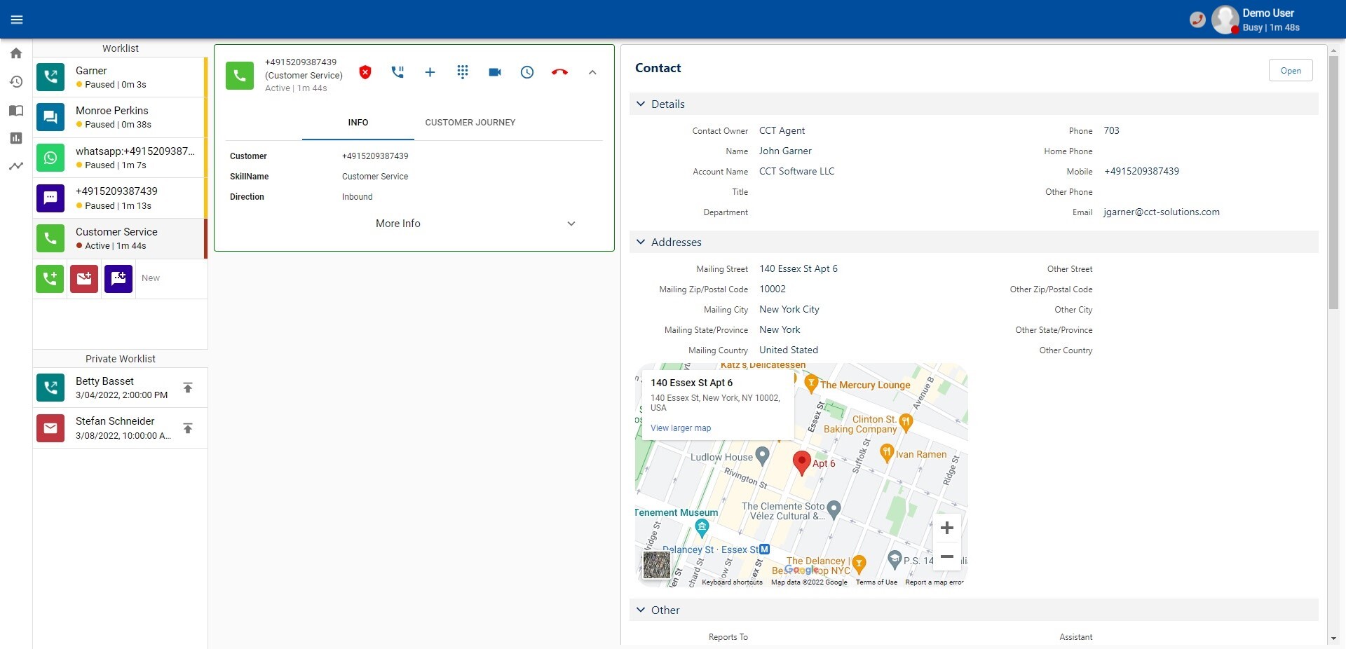 Web Client - Voice call with all channels Web Client - Voice call with all channels